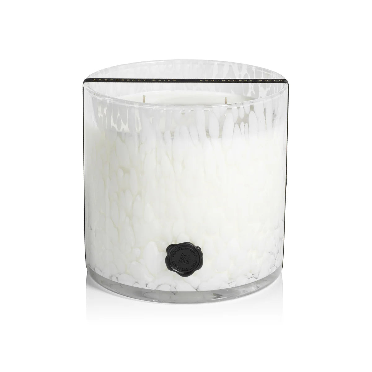 APOTHECARY GUILD OPAL GLASS 5 WICK CANDLE JAR - GARDENIA