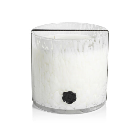 APOTHECARY GUILD OPAL GLASS 5 WICK CANDLE JAR - GARDENIA