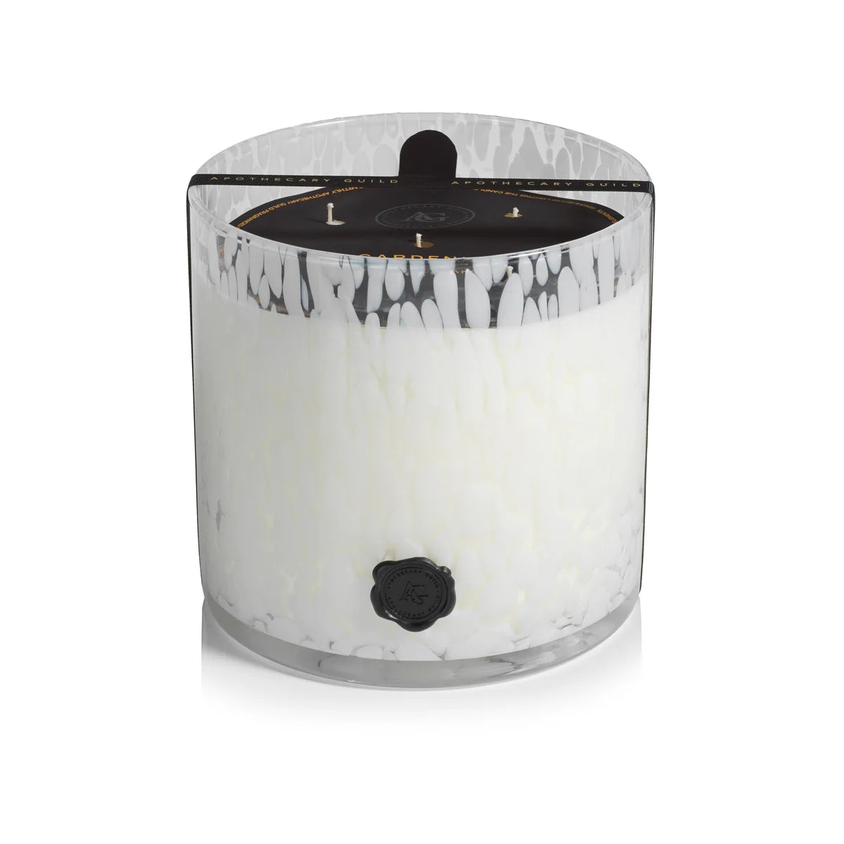 APOTHECARY GUILD OPAL GLASS 5 WICK CANDLE JAR - GARDENIA